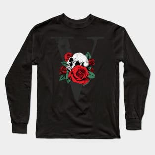 Vlone Rose Skull (variant) Long Sleeve T-Shirt